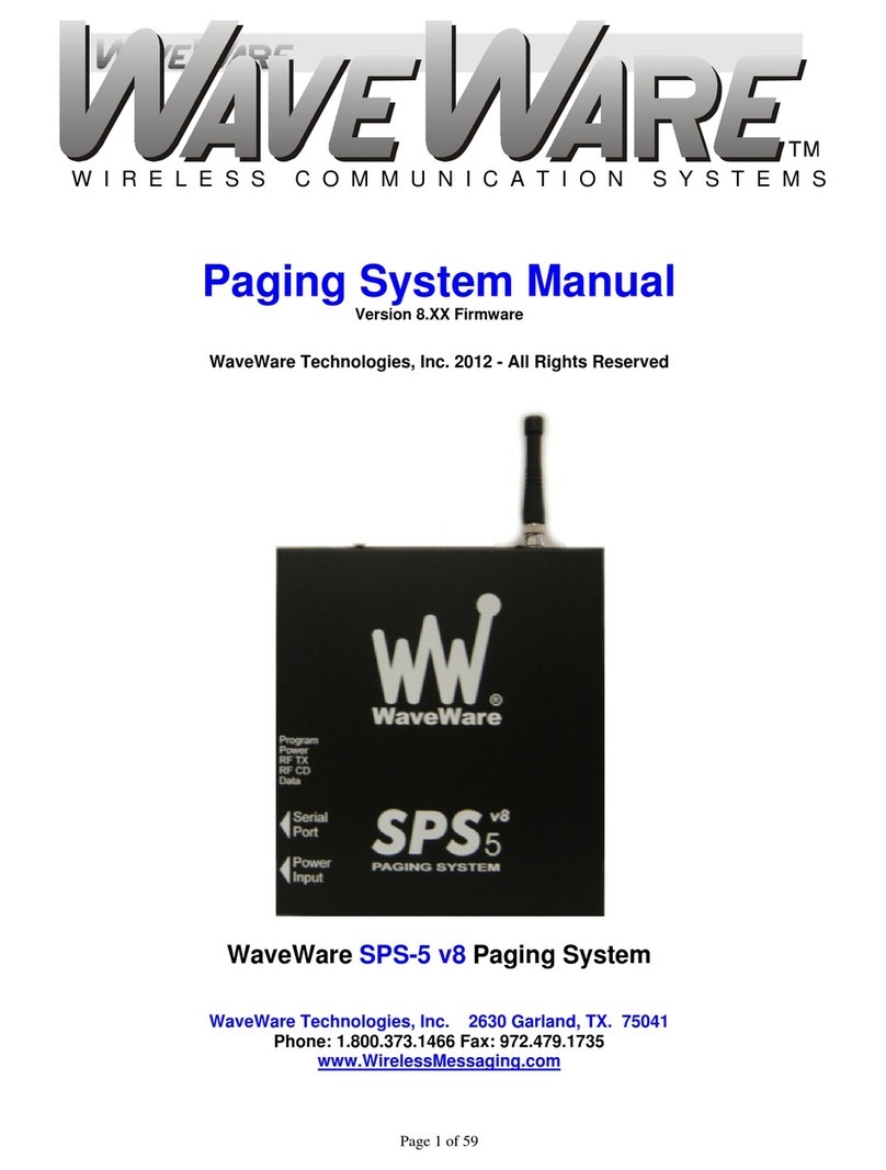 WaveWare SPS-5 manual