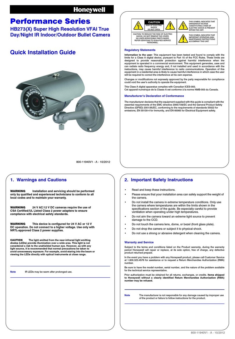 Honeywell HB273 User manual