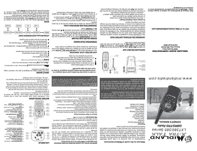 Midland LXT380 Series User manual