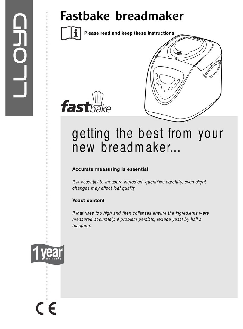 Lloyd fastbake owner's manual