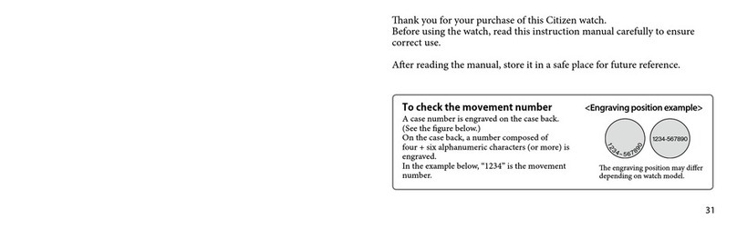 Citizen 8203 User manual