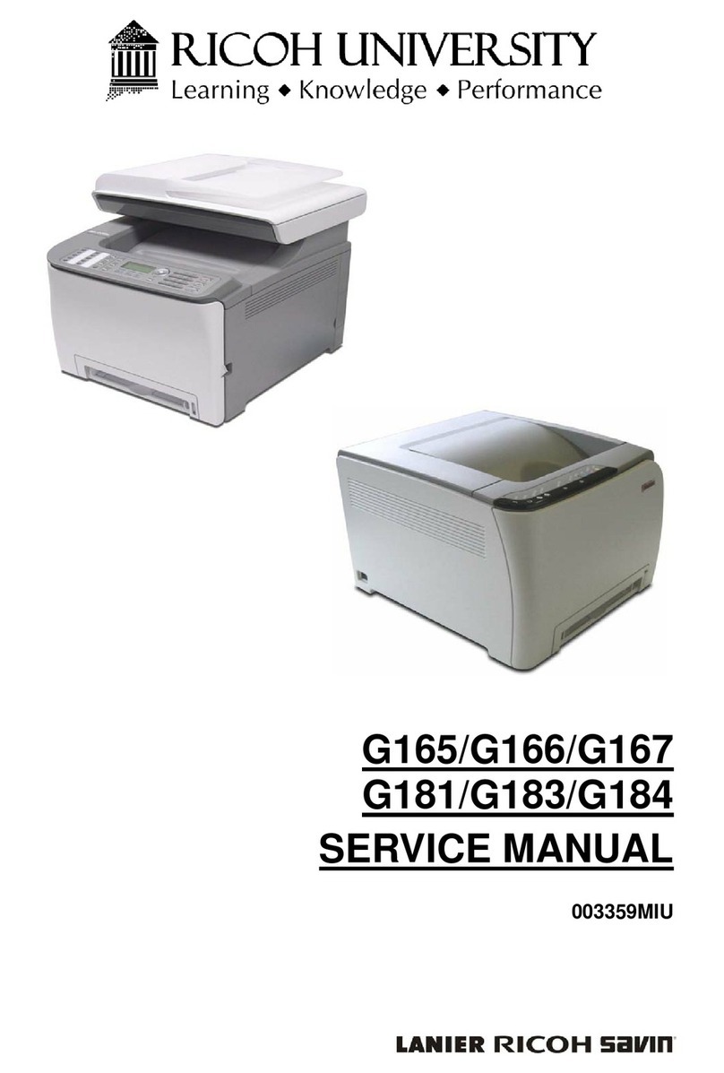Ricoh G165 Service manual