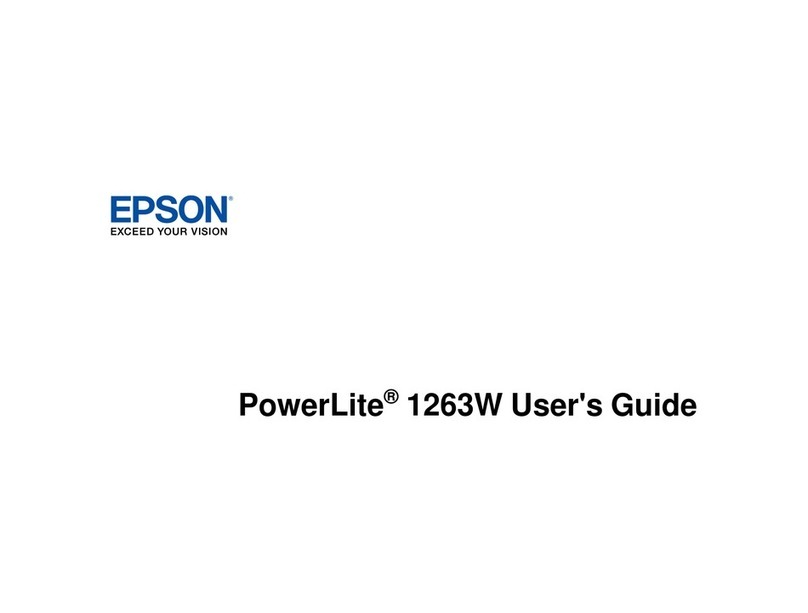 Epson PowerLite 1263 User manual