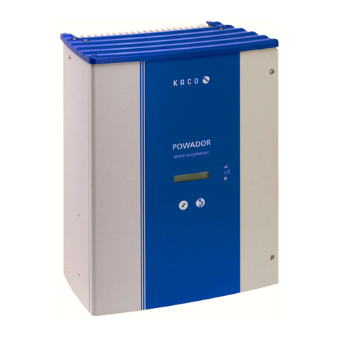 Kaco Powador 3200 operating instructions