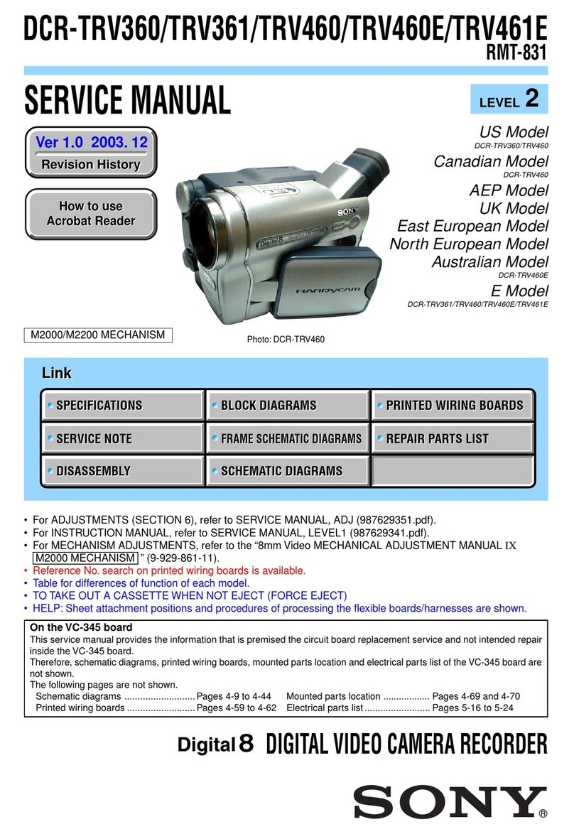 Sony DCR-TRV360 - Digital Video Camera Recorder User manual