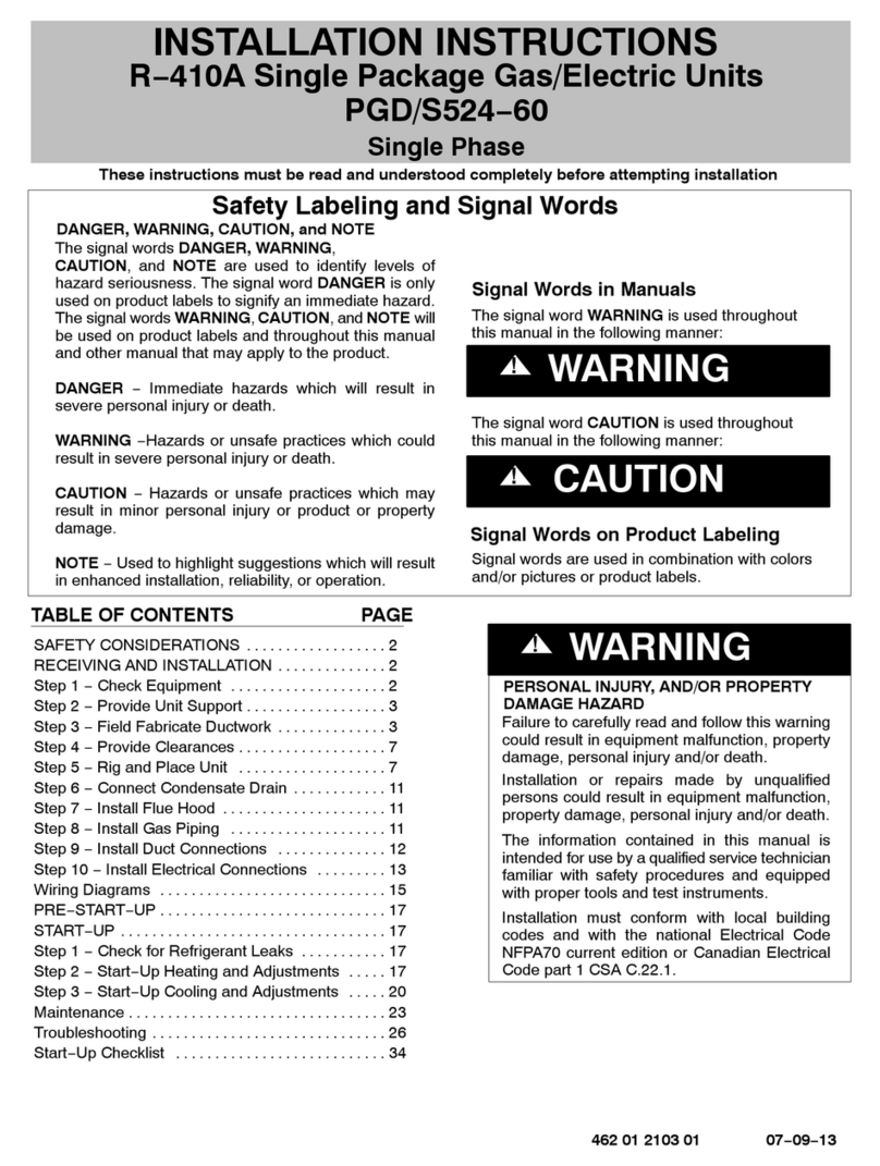International comfort products PGD/S524?60 installation instructions International comfort products PGD/S524?60 installation instructions