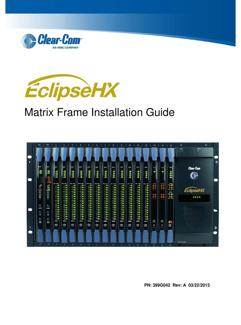 Clear-Com EclipseHX installation guide