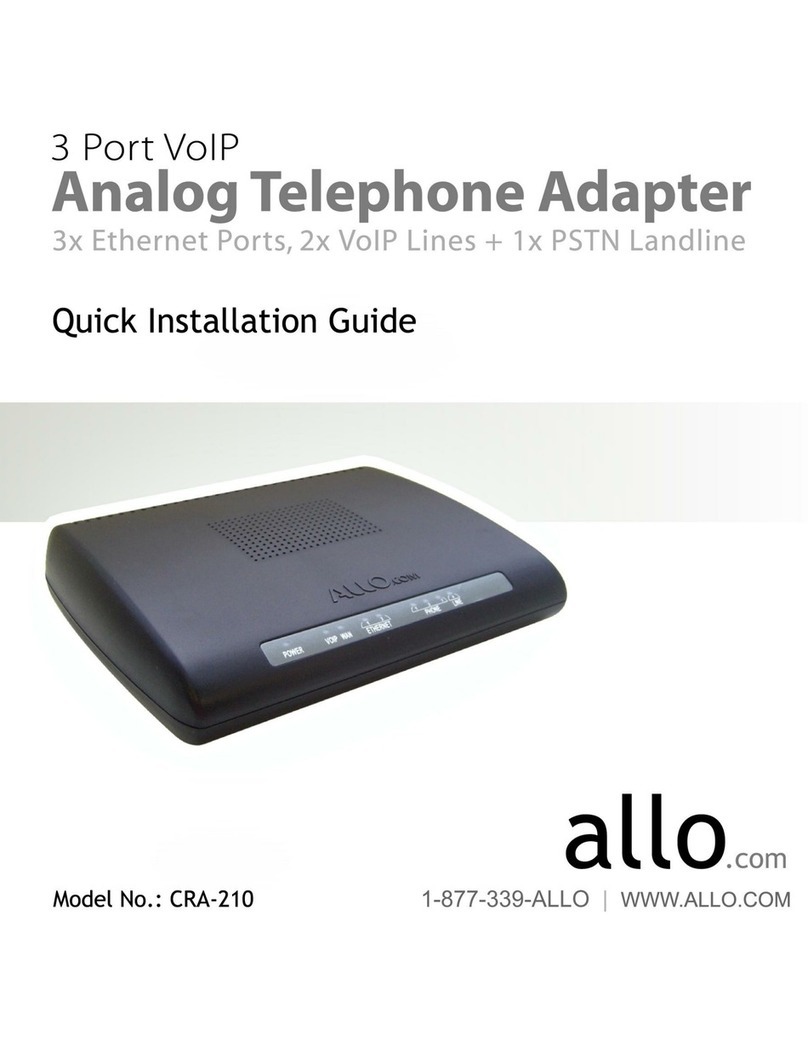 Allo.com CRA 210 Quick installation guide