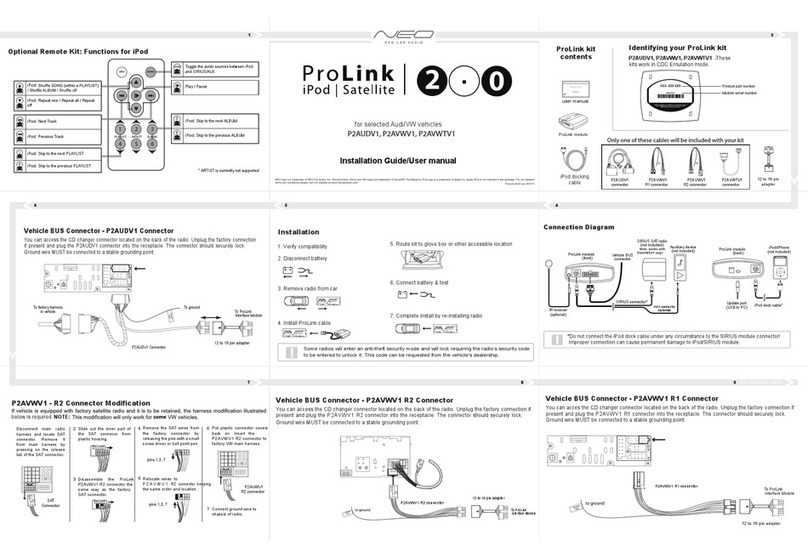 NEO P2AUDV1 Installation guide & user manual