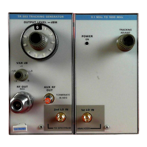 Tektronix TR 503 User manual