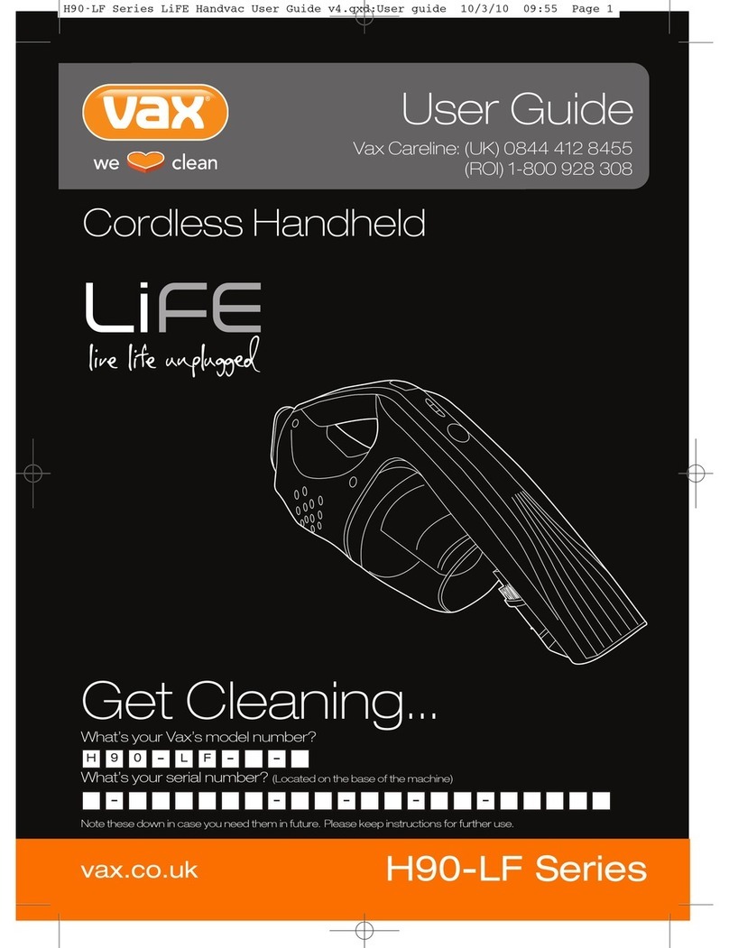 Vax H90-LF Series user guide