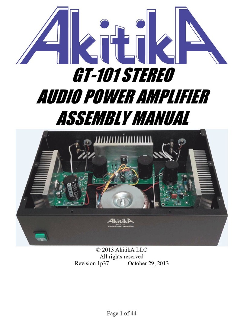 AkitikA GT-101 STEREO Assembly manual
