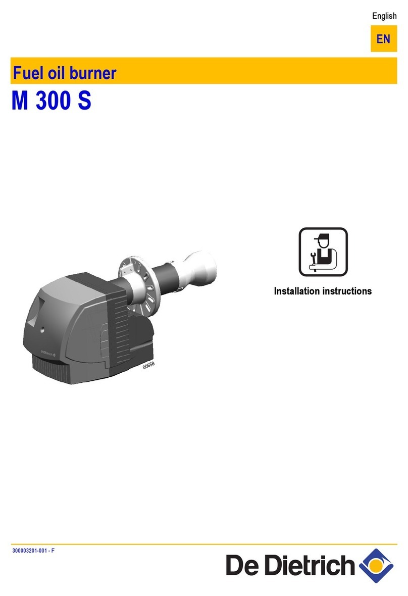 DeDietrich M 300 S installation instructions