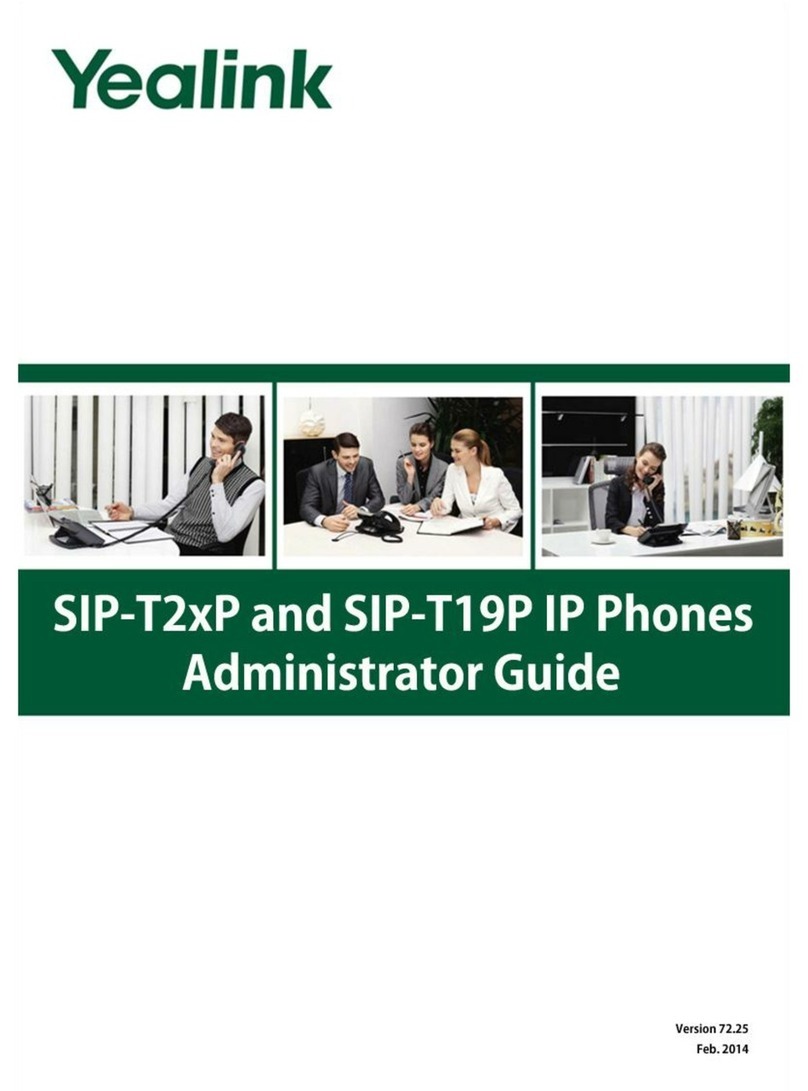 Yealink SIP-T2XP Administrator's guide