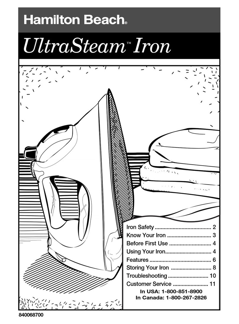 Hamilton Beach UltraSteam User manual