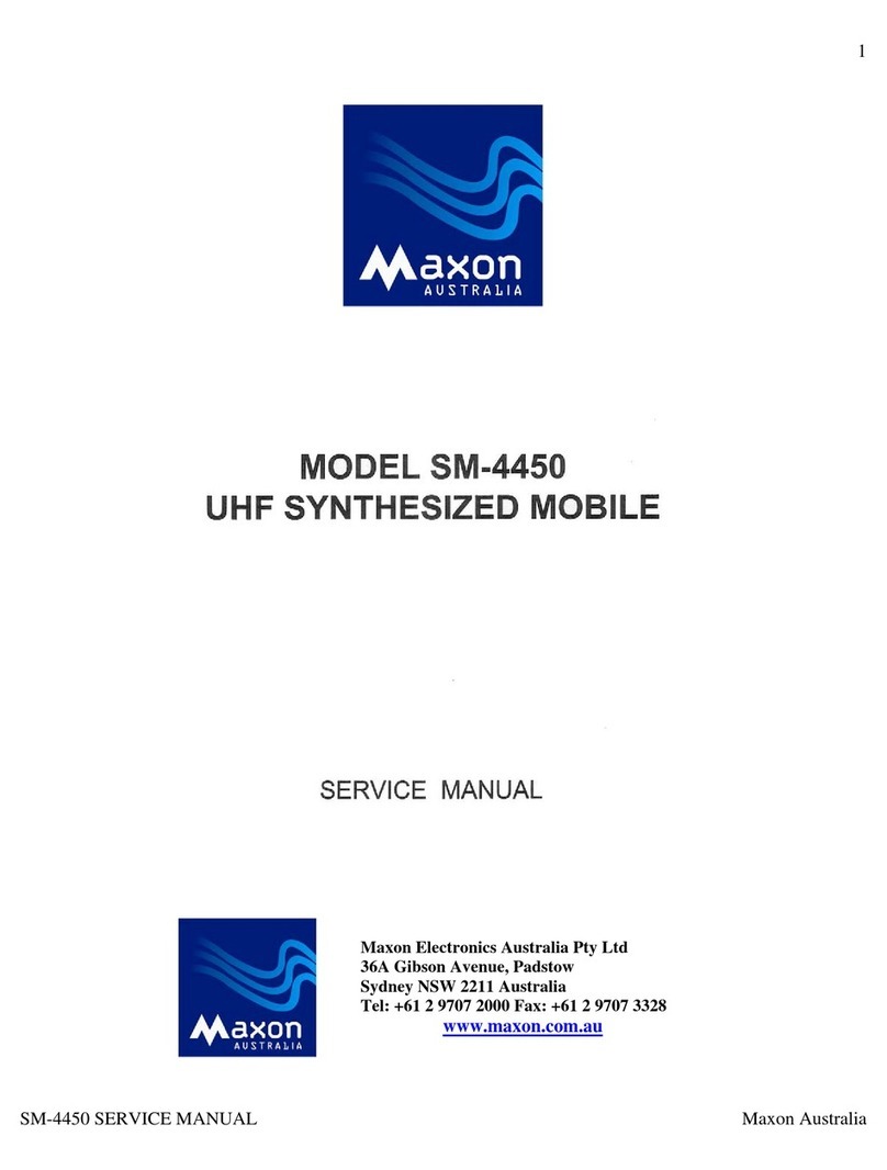Maxon SM-4450 User manual