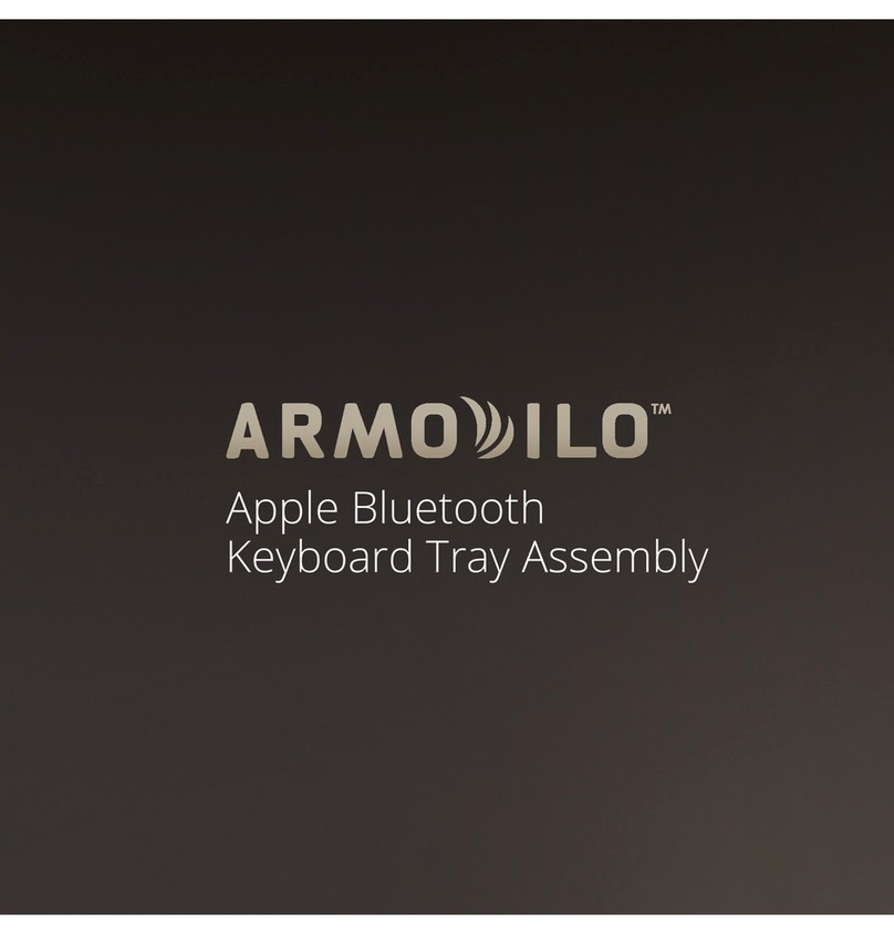 Armodilo Bluetooth Keyboard Tray Assembly