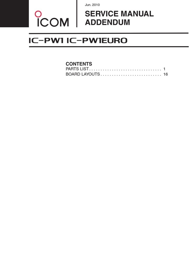 Icom IC-PW1 Service manual