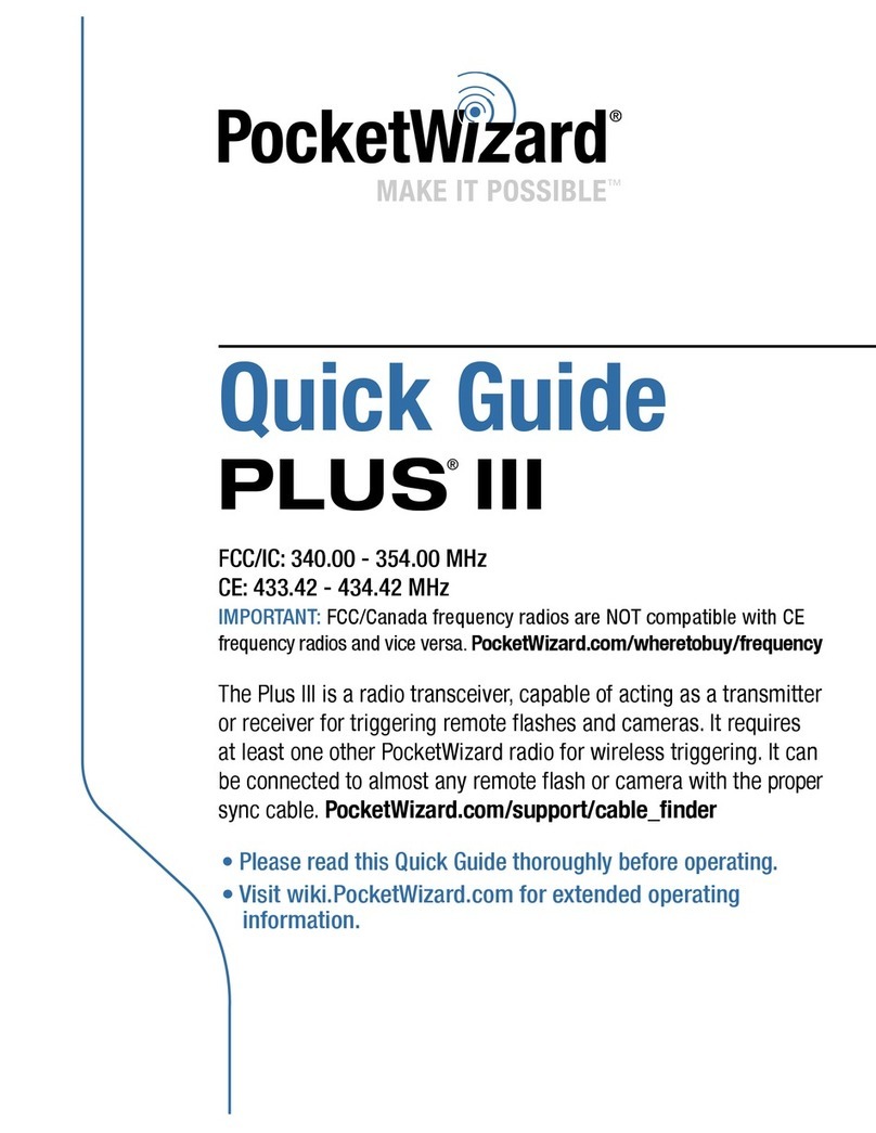 Pocket Wizard PLUS III quick guide
