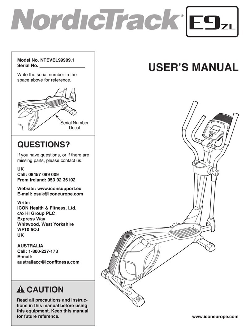 NordicTrack NTEVEL99909.1 user manual