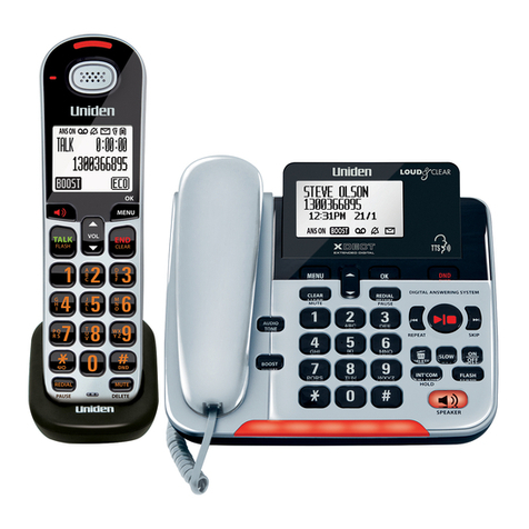 Uniden XDECT SSE35 Series User manual