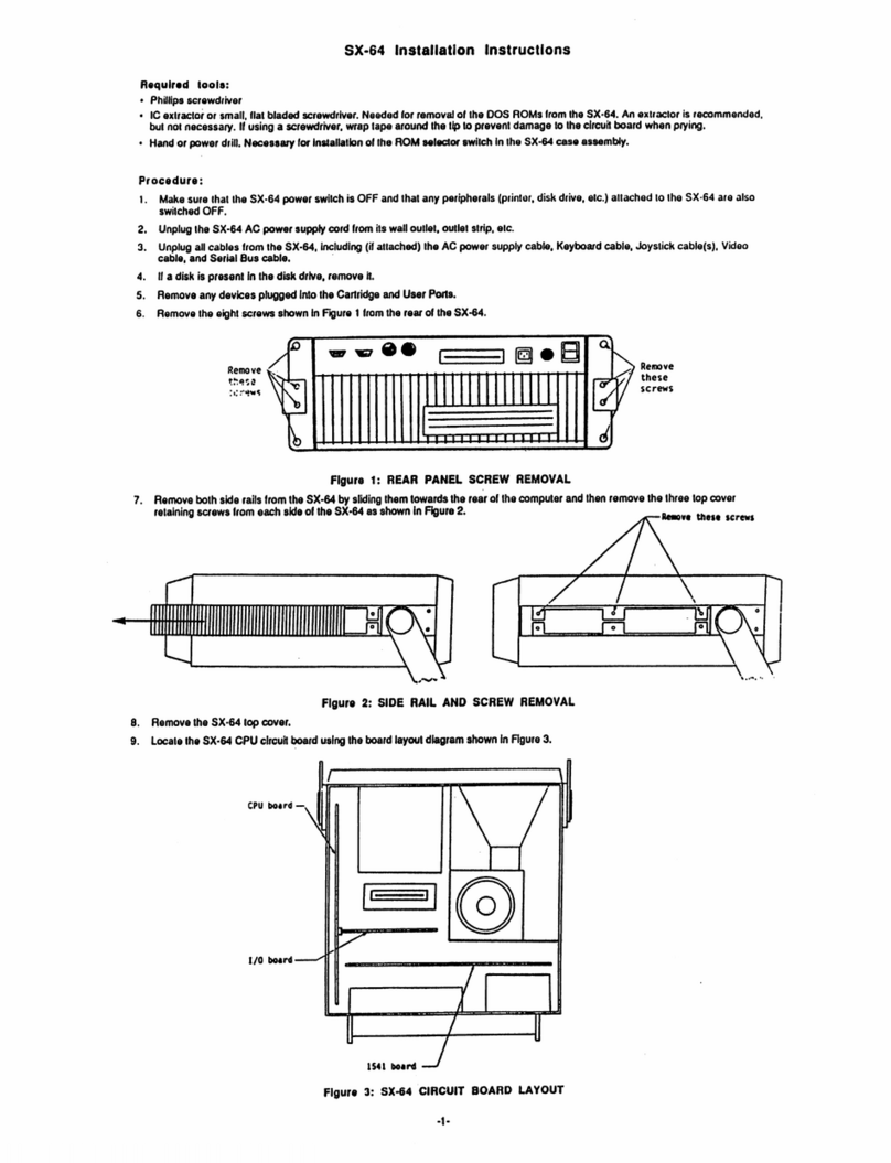 Commodore SX-64 User manual