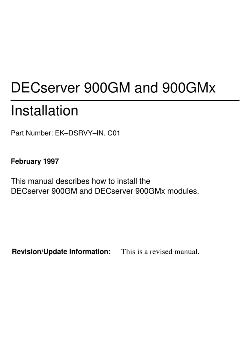 Digital Equipment DECserver 900GM User manual