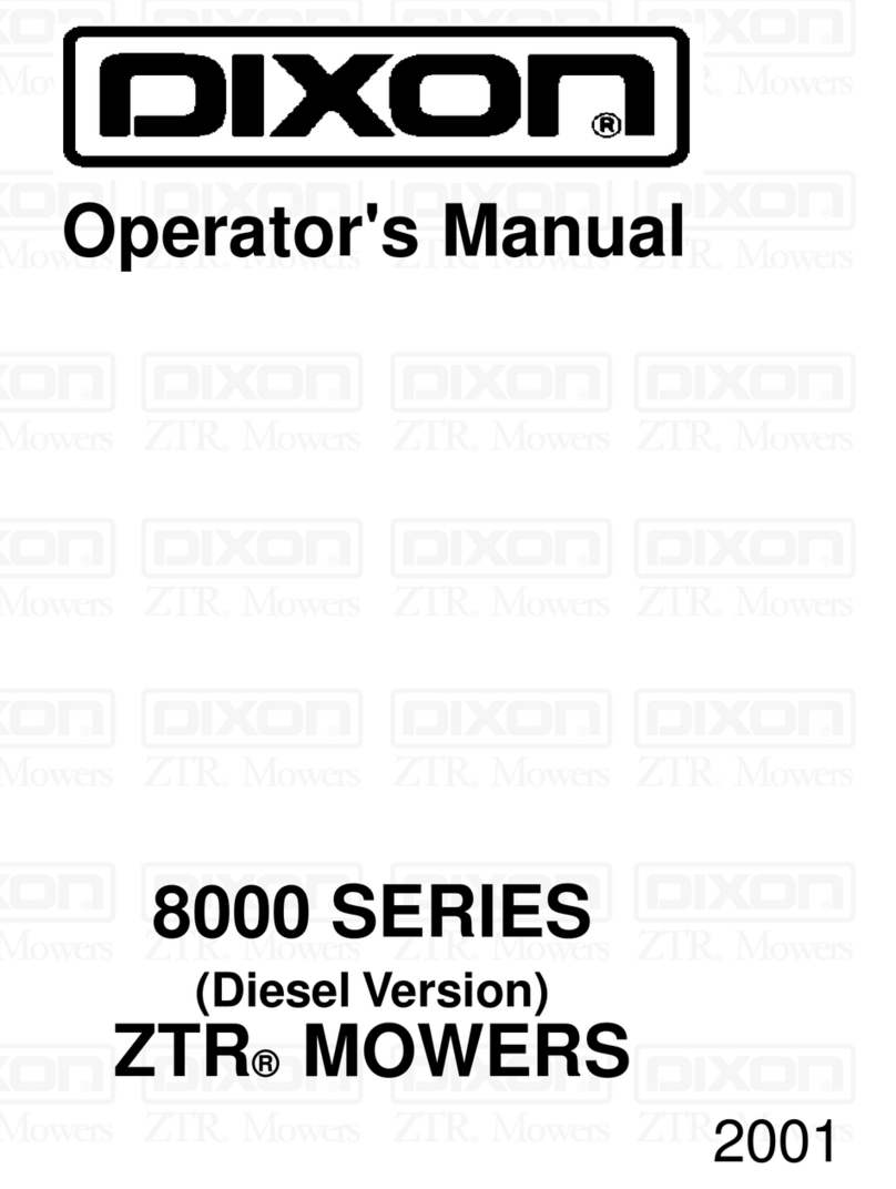 Dixon ZTR 8000 Series User manual