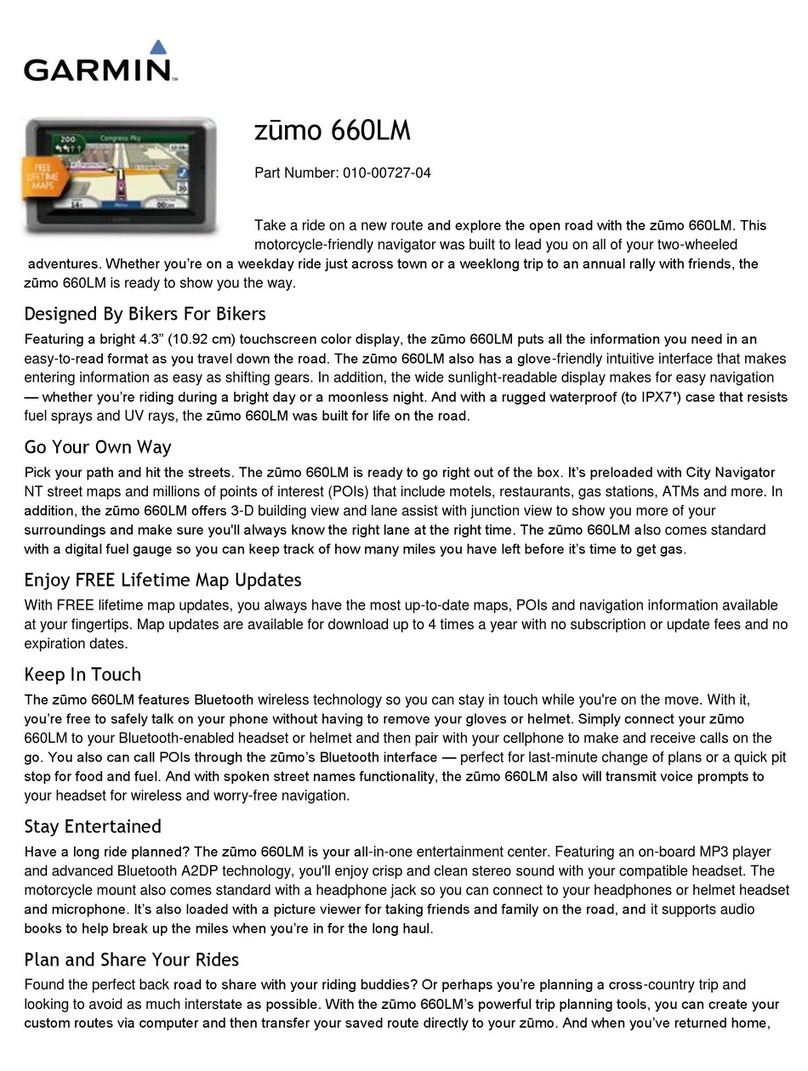 Garmin zumo 660LM Installation guide