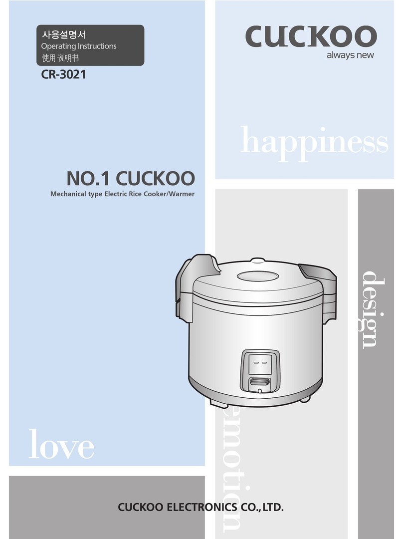 Cuckoo CR-3021 User manual