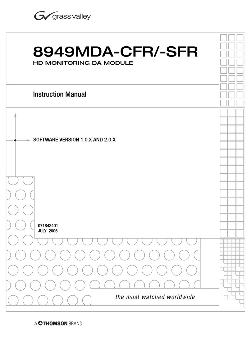 GRASS VALLEY 8949MDA-CFR instruction manual GRASS VALLEY 8949MDA-CFR instruction manual