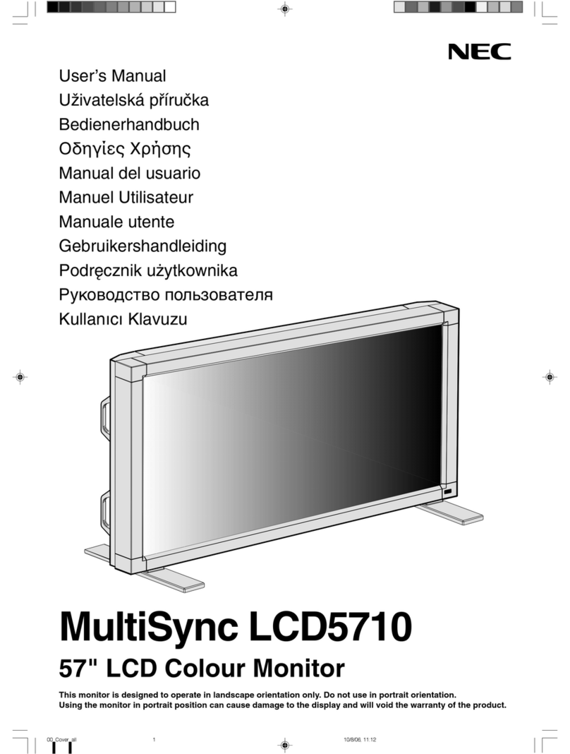 NEC MultiSync LCD5710 User manual