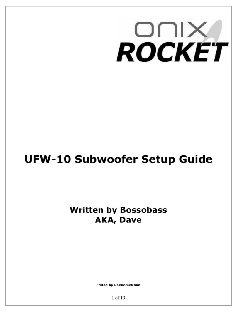 Onix Rocket UFW-10 Setup guide