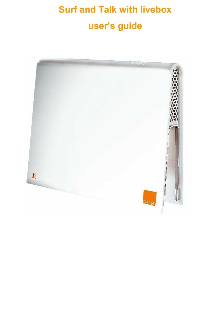ORANGE livebox User manual