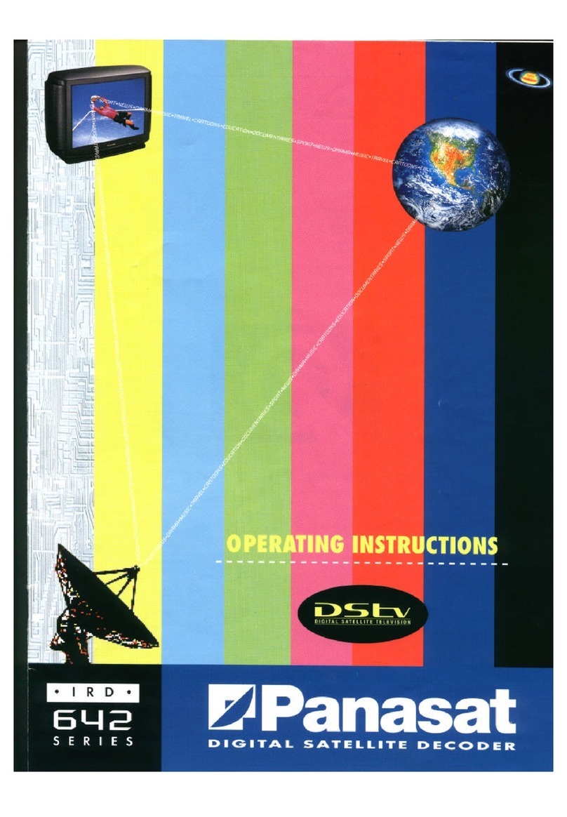 Panasat DSD 642 operating instructions