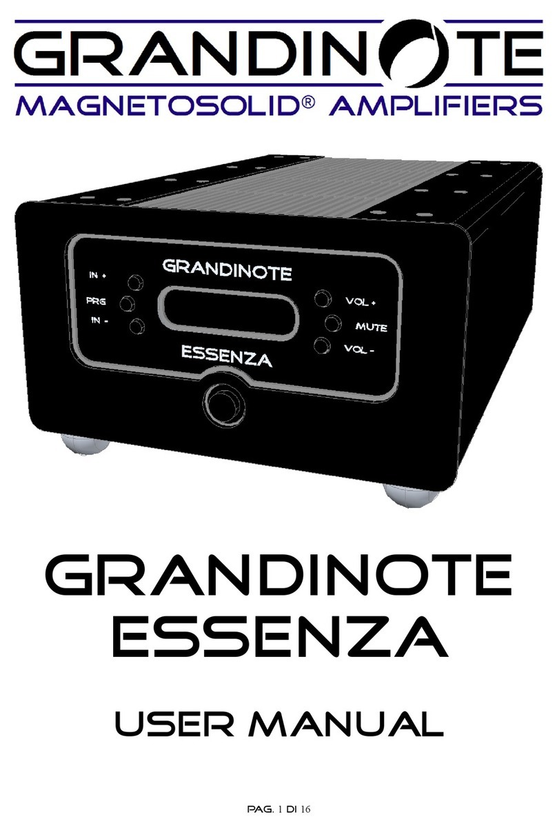 Grandinote essenza User manual