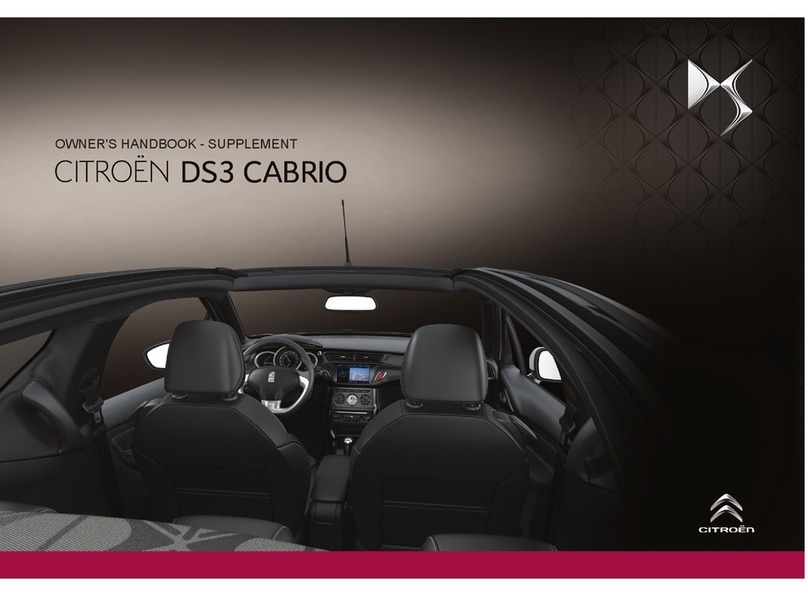 CITROEN DS3 Cabrio User manual