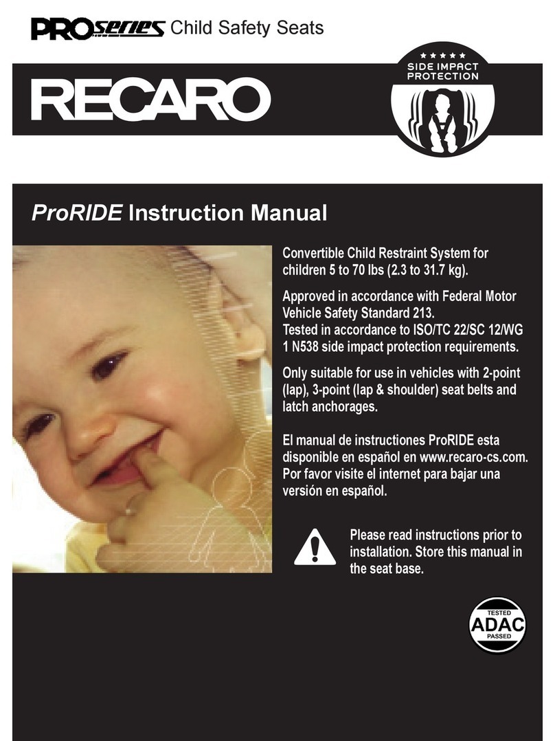 RECARO ProRIDE instruction manual