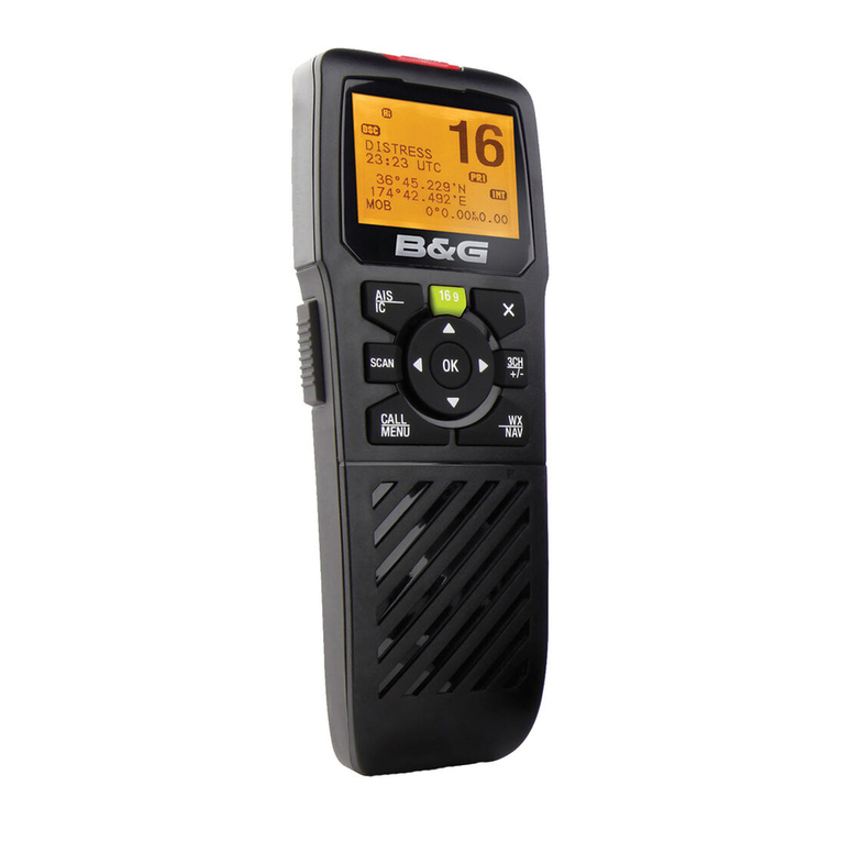 B&G Network V50 VHF installation instructions