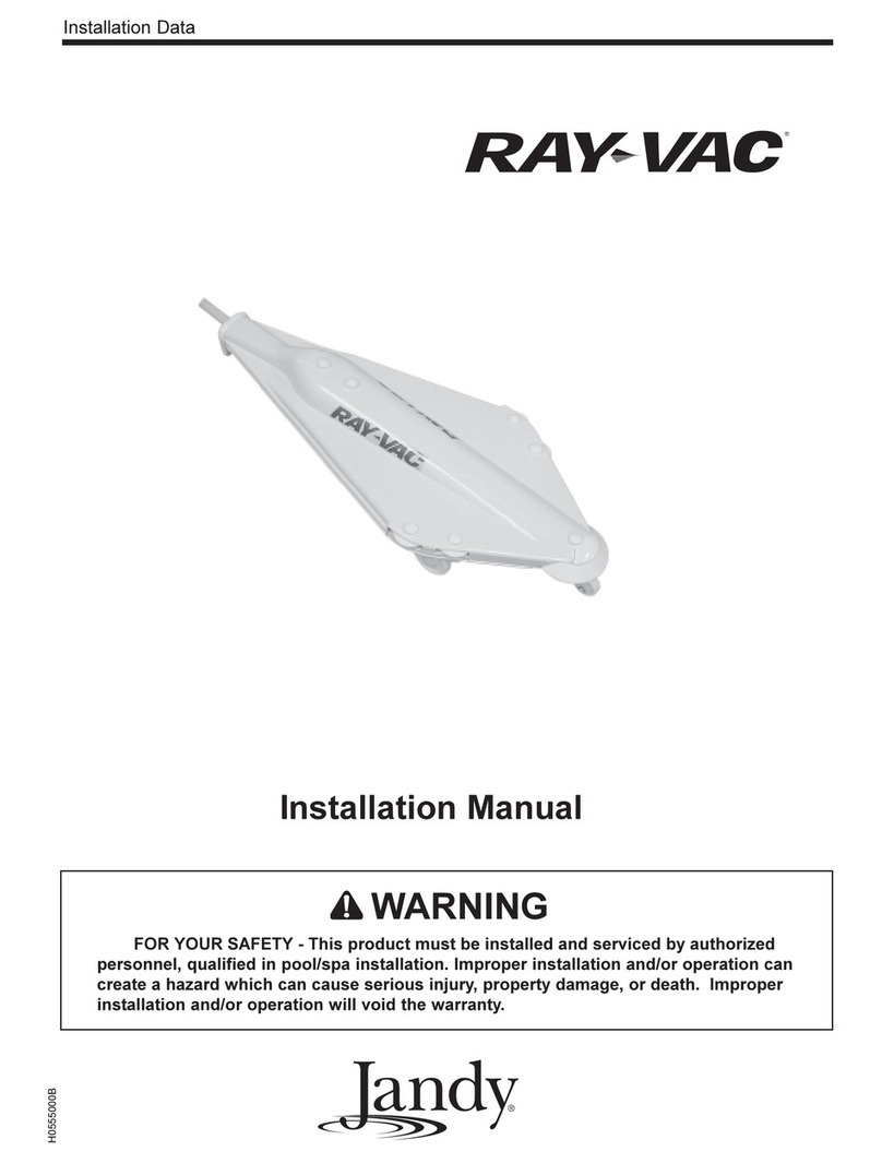 Jandy Ray-Vac Installation data