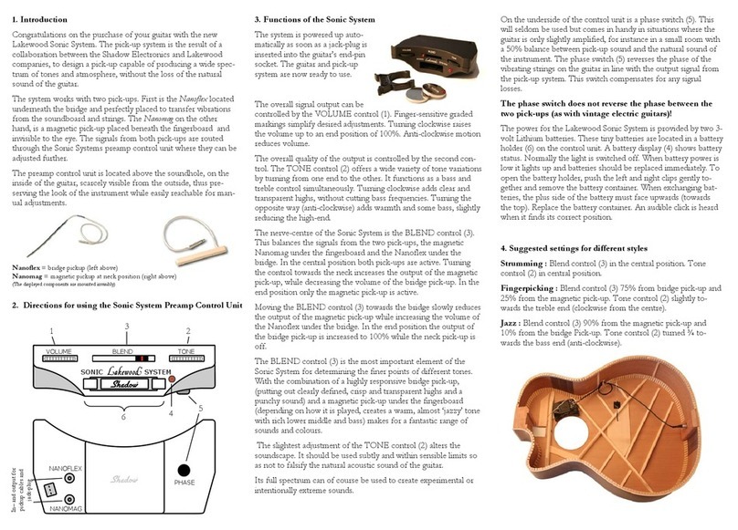 Lakewood Sonic System Classic System owner's manual