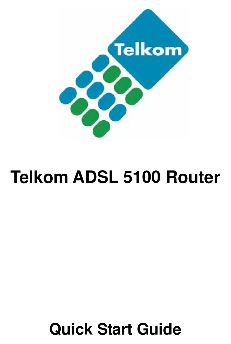 Telkom ADSL 5100 quick start guide