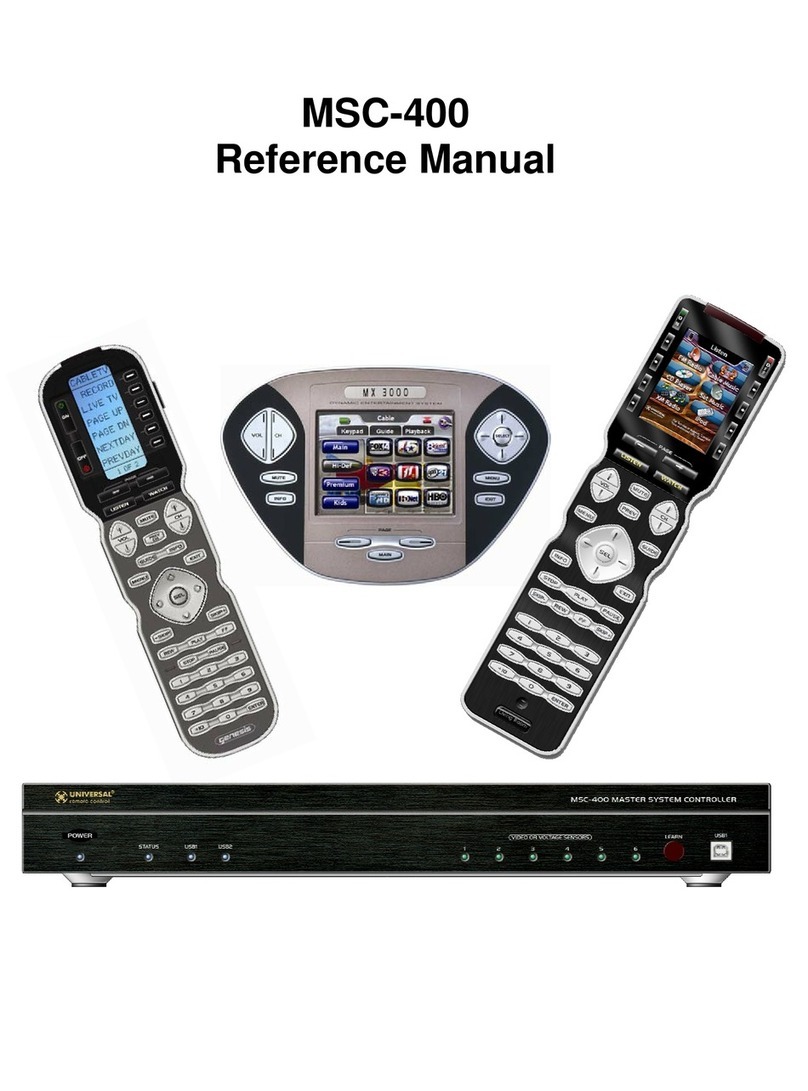 Universal MSC-400 Reference manual