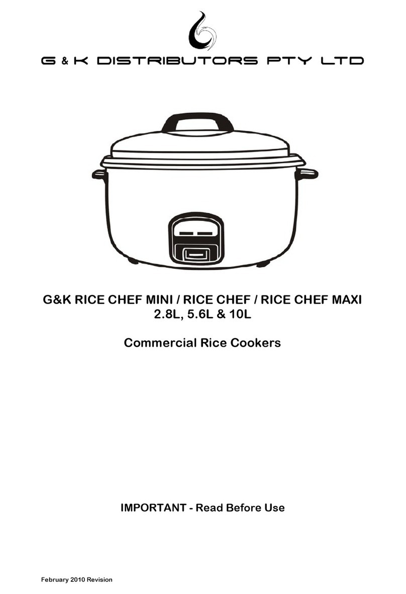 G&K RICE CHEF MINI instruction manual