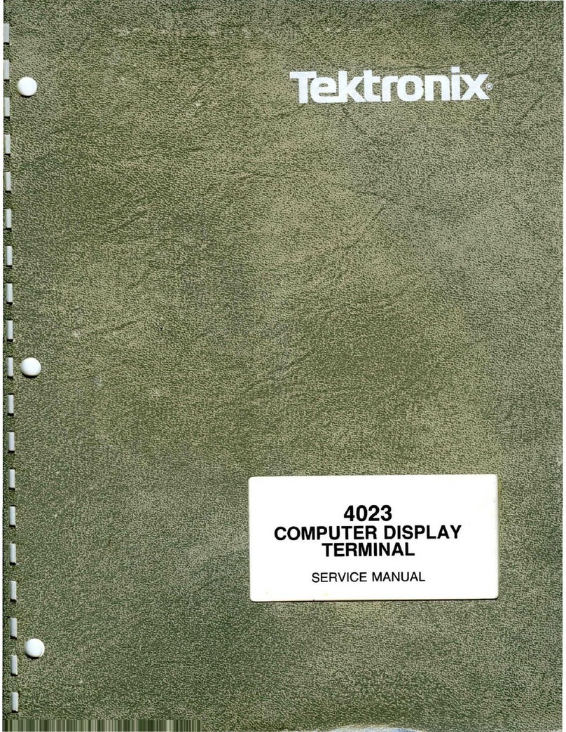 Tektronix 4023 User manual
