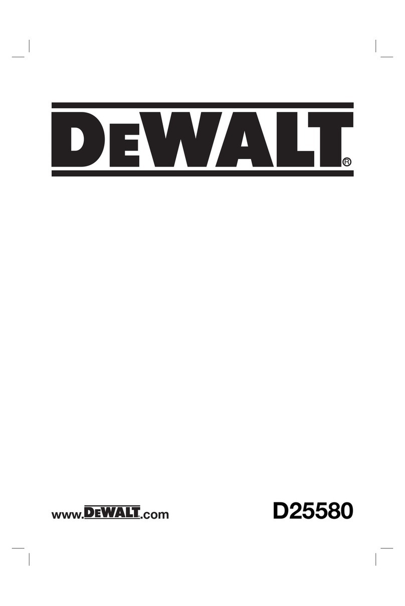 DeWalt D25580 User manual