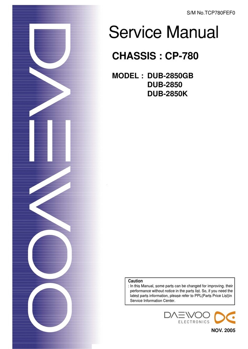 Daewoo DUB-2850GB, DUB-2842GB User manual