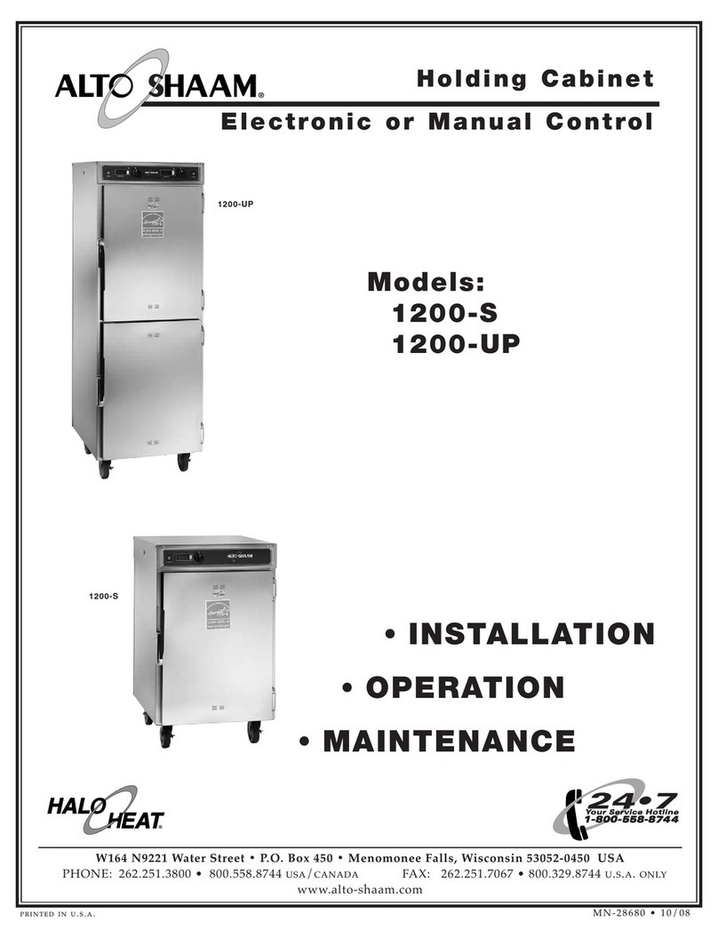 Alto-Shaam Halo Heat 1200-S Owner's manual Alto-Shaam Halo Heat 1200-S Owner's manual