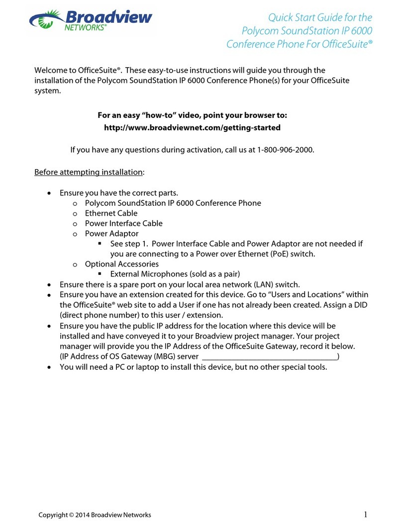 Polycom SoundStation IP 6000 User manual