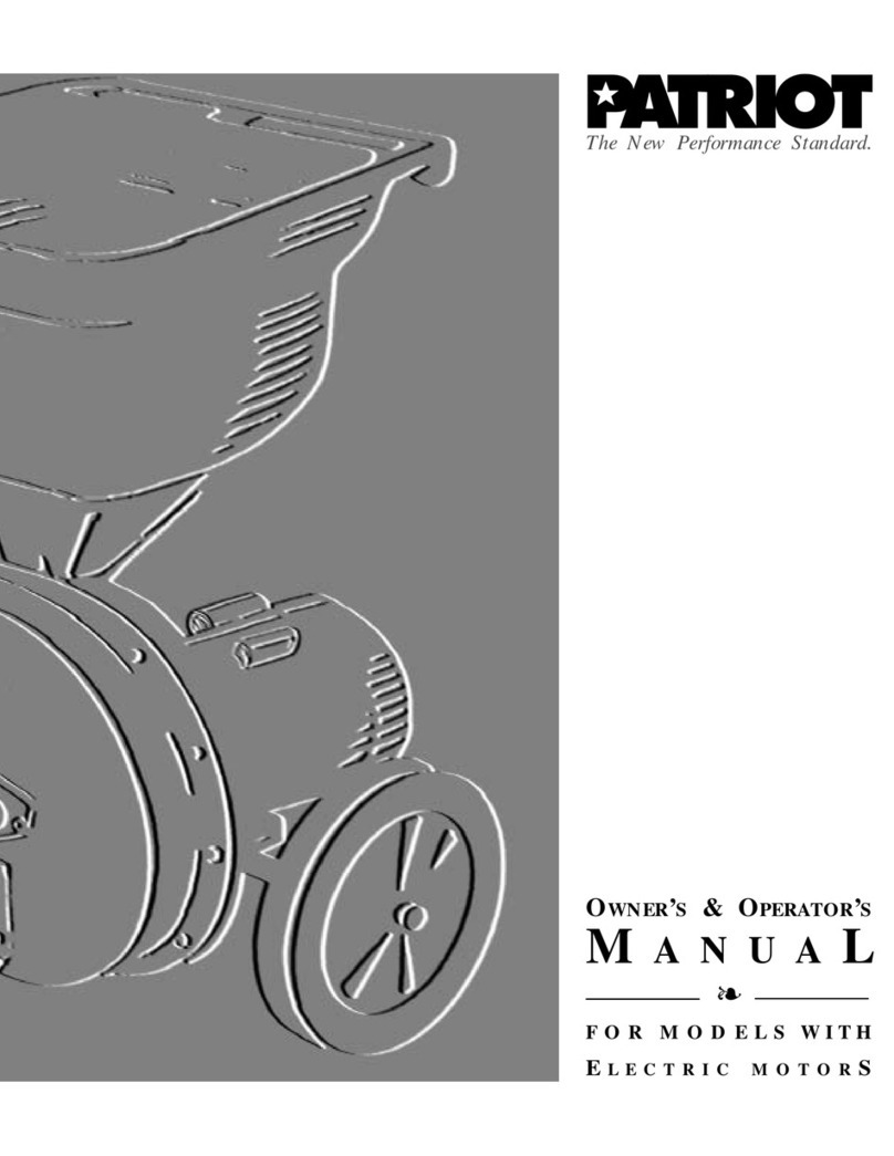 Patriot Models with electric motors Owner's/operator's manual